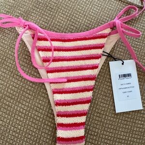 Kapri Striped Pink Bikini Bottom